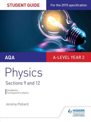 cover image of AQA A-level Year 2 Physics Student Guide: Sections 9 and 12